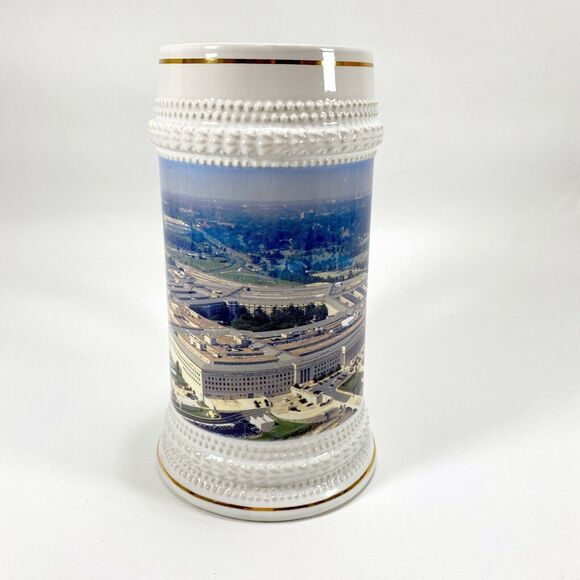 The Pentagon Washington Stein Mug Souvenir Photo Image 6.5" Tall Heavy Ceramic - Picture 3 of 8
